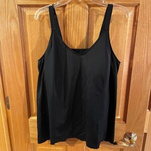 Sleek Black Swim Camisole for Women
